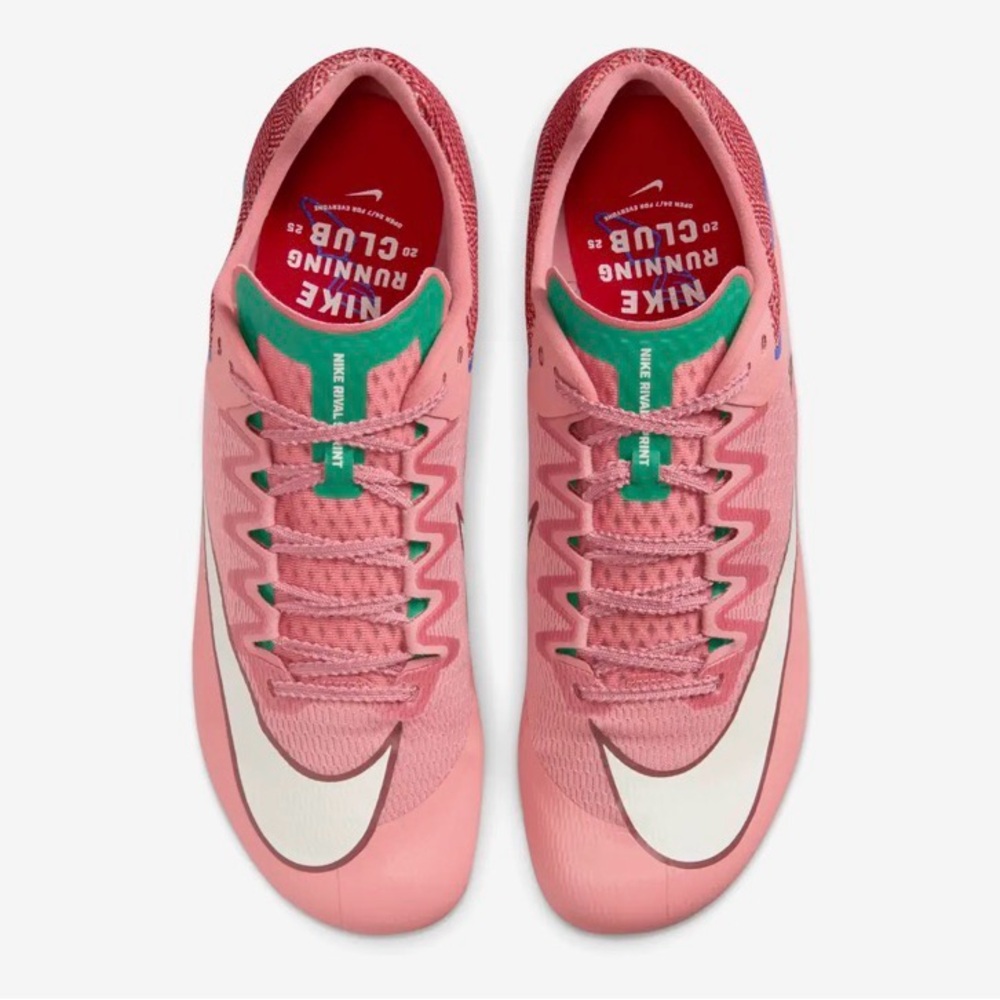 Nike Zoom Rival Multi-Event ALL "Red Stardust/Pale Ivory/Malachite Sz 9 - Picture 8 of 12